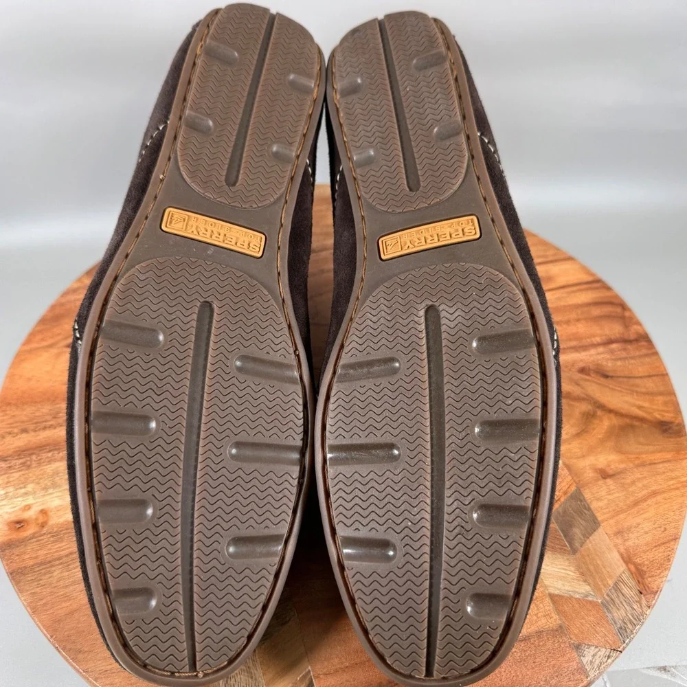 Sperry Top-Sider Mens 10.5M Brown Suede Kiltie‎ Tassel Driving Loafers